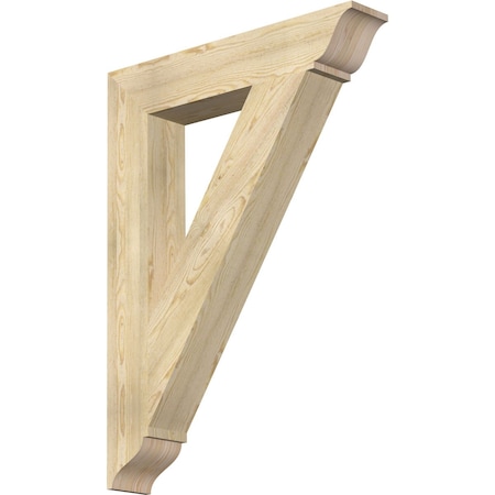 Ekena Millwork Traditional Traditional Rough Sawn Bracket, Douglas Fir, 6"W x 34"D x 46"H BKT06X34X46TRA01RDF